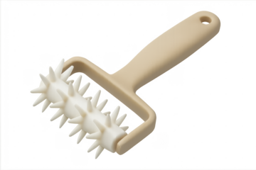 Dough docker tool preparing pizza pastry for baking