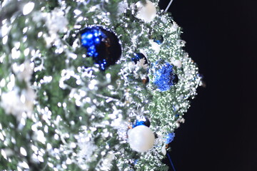 christmas decorations in salerno, italy