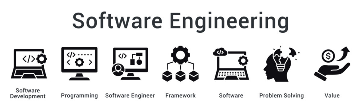 Software engineering combines programming and framework expertise with problem solving to deliver valuable solutions.