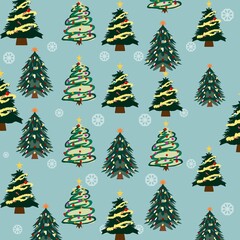 Christmas season design with a prominent Christmas tree set against a light-colored background. Decorated with colorful lights, the tree creates a warm, joyful, and festive atmosphere the spirit of t