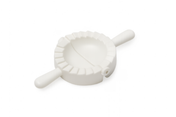 White plastic dumpling pierogi and ravioli maker