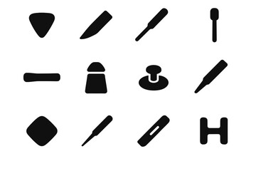 Repair piece icons micro icon tools insert thin tool pressure compact vector