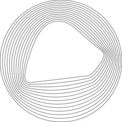 Circle white liquid with overlay. Modern graphic element