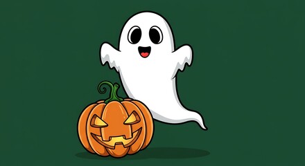 Obraz premium Boo! Happy Halloween