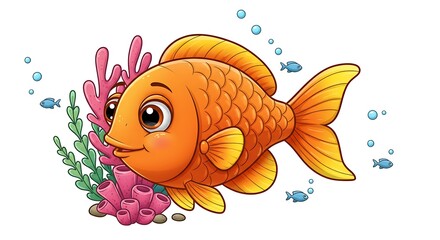 Naklejka premium Fin-tastic Reef Friend