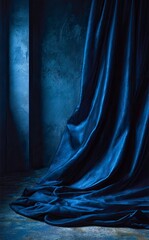 Elegant Dark Drapery Enhancing Room Aesthetics