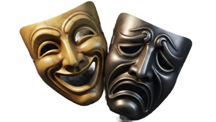 isolated venetian mask 