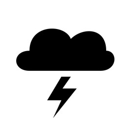 Cloud and Lightning: A dramatic depiction of an ominous black cloud releasing a bolt of lightning, capturing the raw power and untamed force of nature.