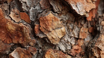 Detailed texture of rough tree bark background