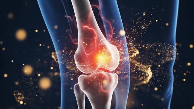 Knee Joint Pain Animation: Inflammation, Arthritis, and Medical Visualization