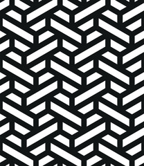 Vector seamless pattern. Modern stylish texture. Repeating geometric tiles. Linear bold essential hexagonal grid. Contemporary graphic design. Basic simple geometry.