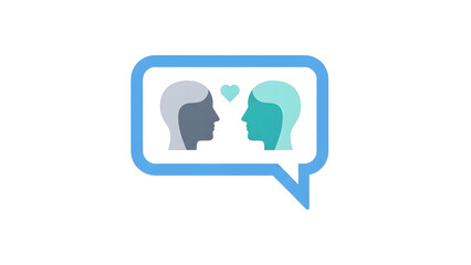 Fototapeta premium Communication of feelings 