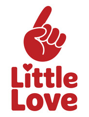 Little Love Logo Red Hand