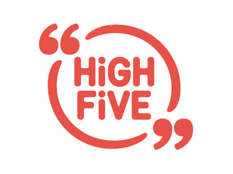 High Five Logo Design Concept