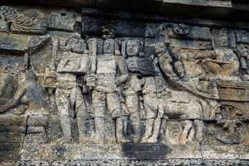 borobudur temple relief indonesia