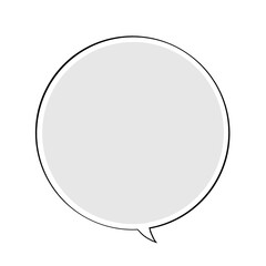 シンプルな手描きの吹き出し