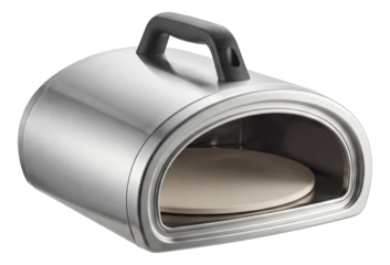 Lightweight portable pizza oven, perfect for tailgating and picnics in parks.