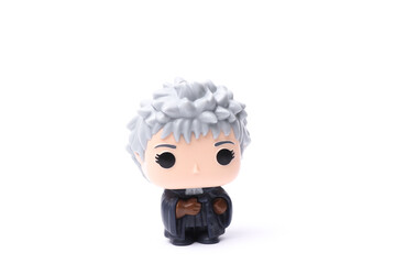 Naklejka premium ODESSA, UKRAINE - MAY 30, 2024: Funko pop figure Rolanda Hooch from the Harry Potter universe