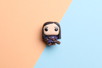 Obraz premium ODESSA, UKRAINE - MAY 30, 2024: Funko pop figure Cho Chang from the Harry Potter universe