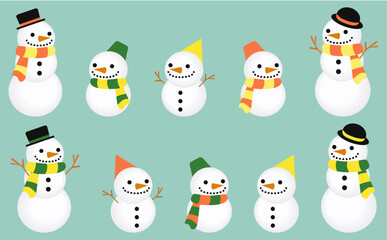 雪だるまセット