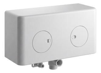 Concealed cistern with dual access for versatile installation in home renovations.