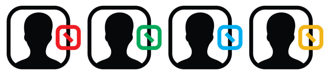 No Sign Icon set. Crossed Circle Vector Design. no parking symbol, Editable Vector illustration.