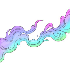 Abstract colorful smoke drifting dreamily, perfect for adding vibrant artistic flair to your projects, with smooth motion and mesmerizing color blends