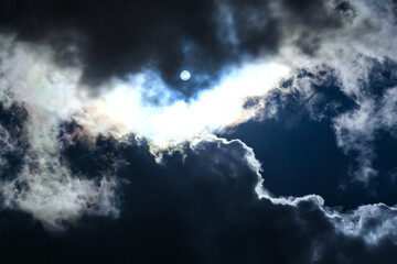 Storm Clouds with a Sunlight