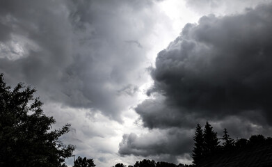 Dramatic Storm Clouds Background