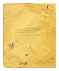 Old Used Exercise Book