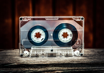 Audio Tape Cassette closeup