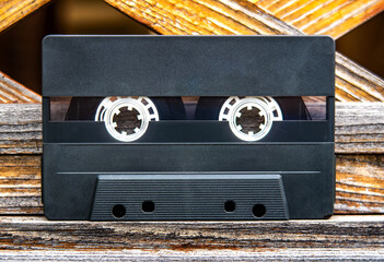 Audio Tape Cassette closeup