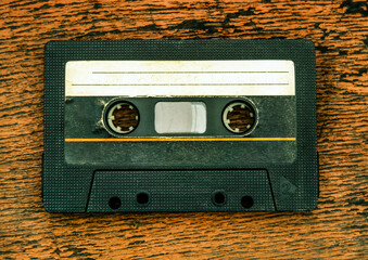 Audio Tape Cassette closeup