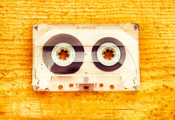 Audio Tape Cassette closeup