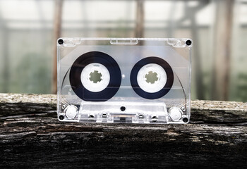 Audio Tape Cassette closeup