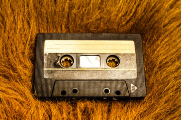 Audio Tape Cassette closeup