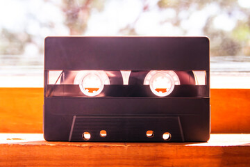 Audio Tape Cassette closeup