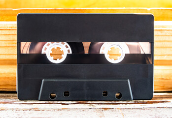 Audio Tape Cassette closeup