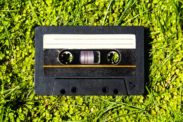Audio Tape Cassette closeup
