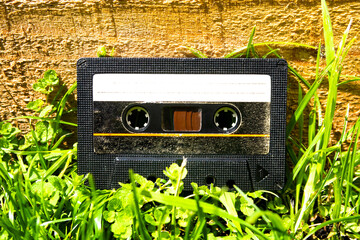 Audio Tape Cassette closeup