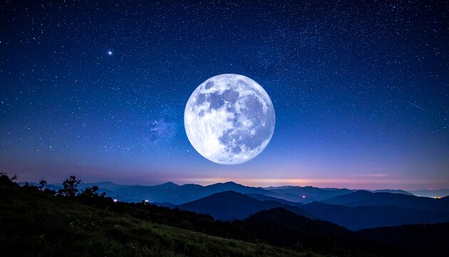 満月が照らす静寂の星空1