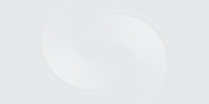 white background glowing geometric lines on gray background. Modern simple art shiny blue good circle lines pattern. cicular art illustrations