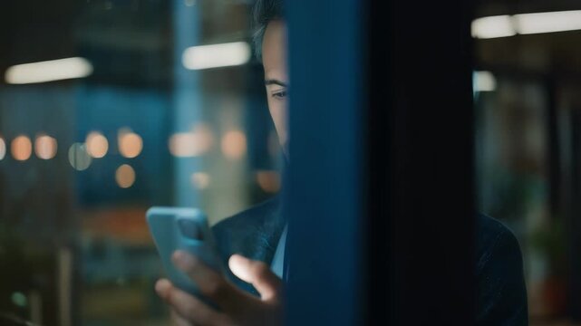 Medium shot of professional verifying blockchainbased identity credentials on a digital device ensuring secure and tamperproof access control in the workplace.