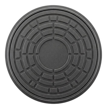 Durable double-layer polymer sand manhole cover for residential use.