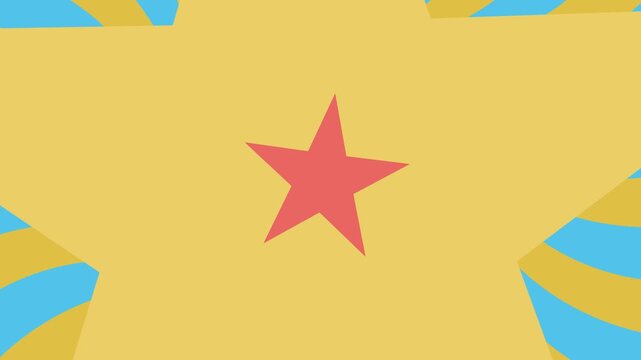 Stars spiral looping animation, seamless motion graphic background.