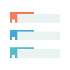 Obraz premium THREE STEP MODERN INFOGRAPHIC