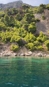Beautiful beach in Greece, Kalamos 