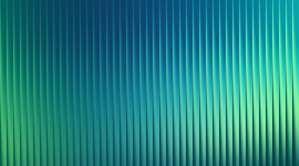 Obraz premium Illustration of a gradient background with vertical lines in shades of blue and green creating a textured effect