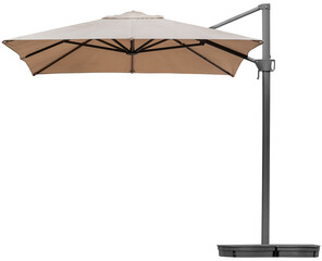 Brown beach umbrella with tripod © Ratchapon