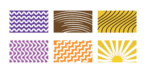 best abstract geometric wave vector background set for banners and web design